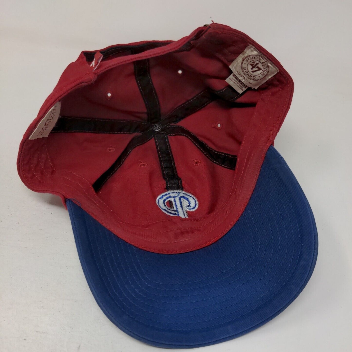 Philadelphia Phillies Slideback Hat Red Blue OS Embroidered MLB '47 Brand