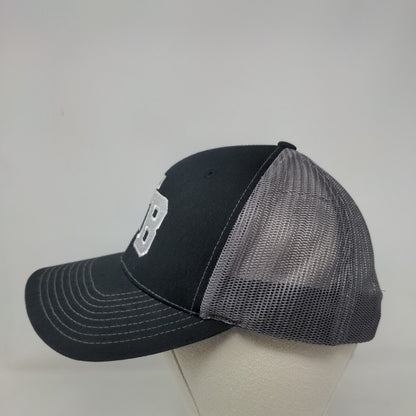 NB Snapback Mesh Back Trucker Hat Black Small Colorblock Richardson