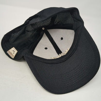 Wawa Baseball Cap Black One Size All Over Mesh Embroidered Logo Strapback Hat