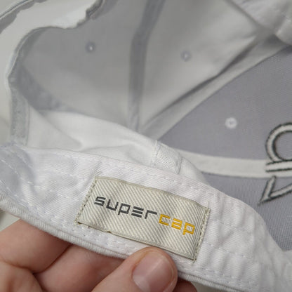 AZ Car Rental Slideback Baseball Cap White OS Adjustable Embroidered Super Cap