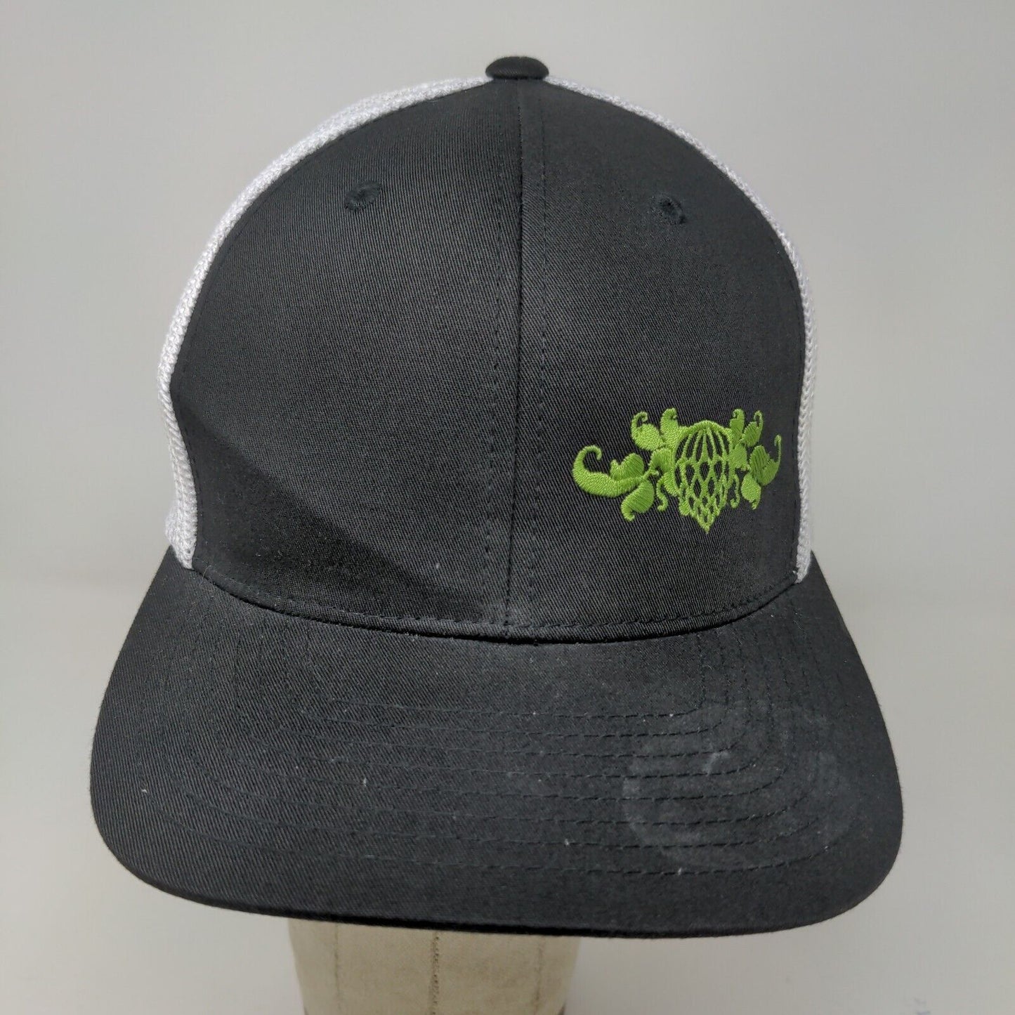 Flexfit Men's Fitted Hat Stretch Black White Embroidered Wicked Weed Brewing