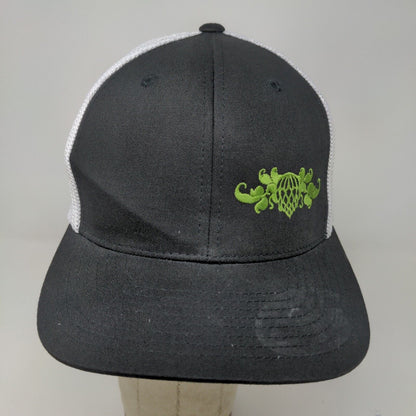 Flexfit Men's Fitted Hat Stretch Black White Embroidered Wicked Weed Brewing