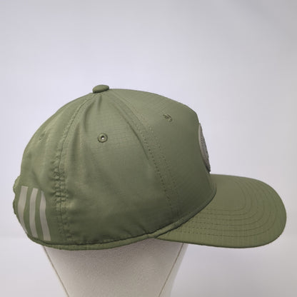 Adidas 3 Stripes Patch Snapback Hat Green One Size Adjustable Outdoor