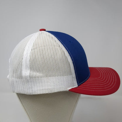 Richardson Trucker Hat Blue Red White One Size Mesh Back Snapback Outlaw Country
