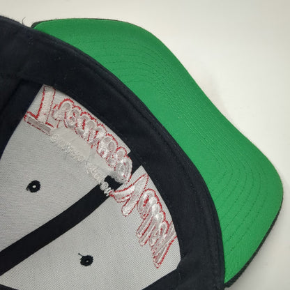 Yupoong Snapback Hat Black One Size Treasure Valley Ontario Oregon Green Brim