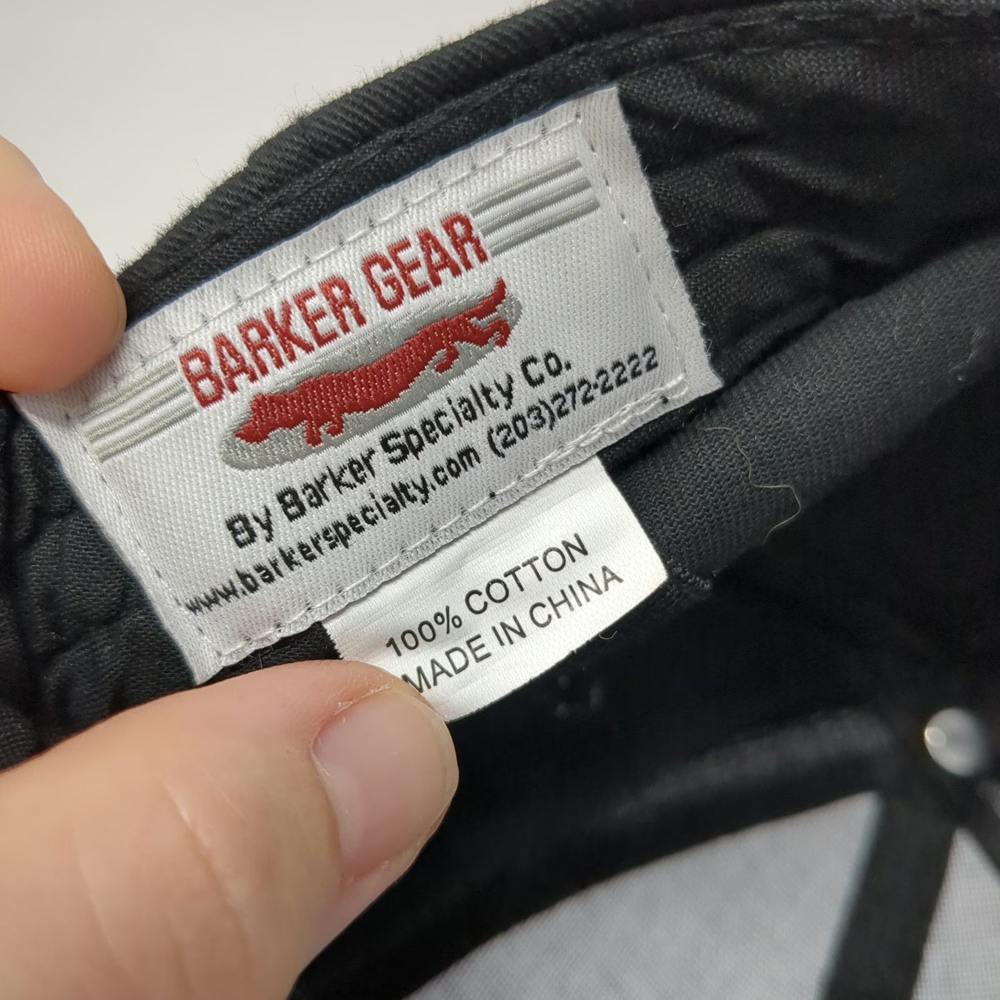 Barker Gear Yaesu The Radio Hat Black One Size Snapback Cotton Structured Logo