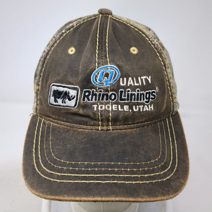 Port Authority Rhino Linings Tooele Utah Brown Camo Baseball Cap One Size Hat