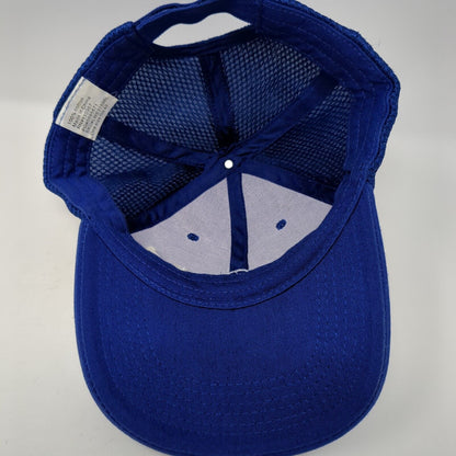 Lowe's Strapback Hat Blue One Size Adjustable Embroidered Mesh Back Cotton