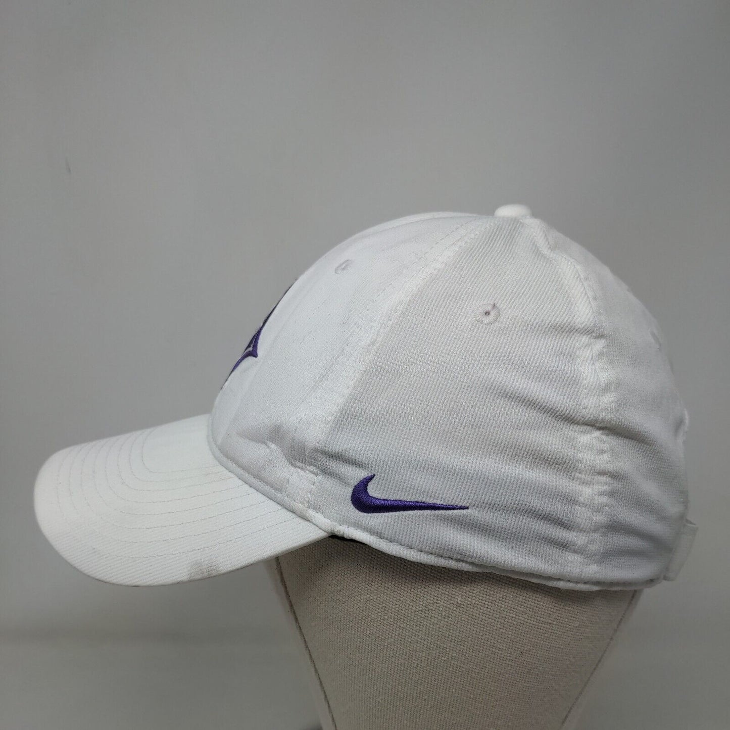 Furman University Paladins Strapback Hat White OSFM Nike Legacy91 Dri-Fit