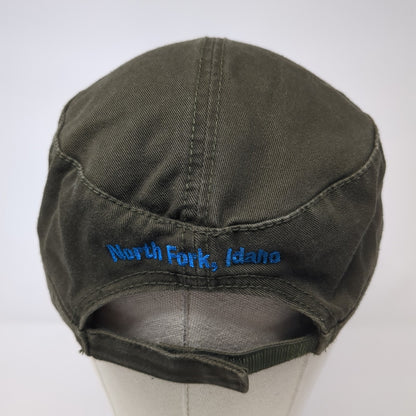 River Of No Return North Fork Idaho Cadet Army Cap Brown OS Adjustable Otto