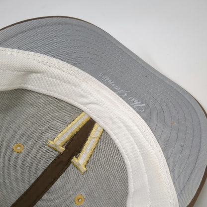 The Game Falcons Cap Brown Gold Size 7 3/8 Fitted Hat Gametek Embroidered V Logo