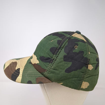 UA Headwear Baseball Cap Green Camo Woodland One Size Adjustable Snapback Hat