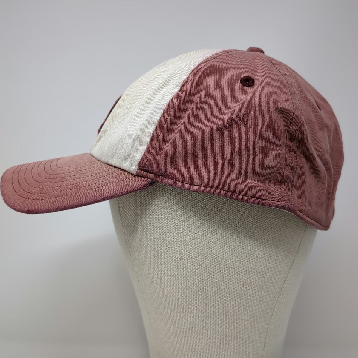 Adidas Baseball Cap Red XL Fitted Trefoil Logo Patch Flex 6-Panel Stretch Hat