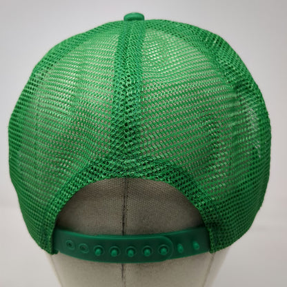 Creative Marketing Specialties Trucker Hat Green Mesh Snapback Made USA Vintage