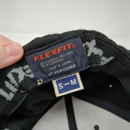 Pacemaker Fitted Hat Black S-M Embroidered Flexfit Yupoong 6 Panel