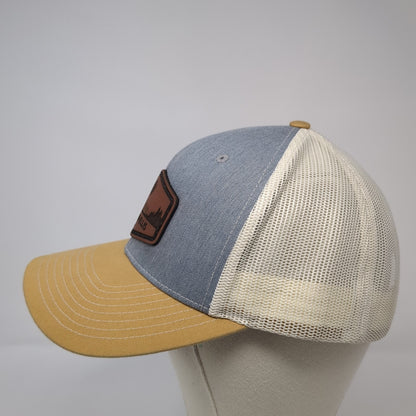 Wilbur-Ellis Leather Patch Snapback Trucker Hat Multi One Size Mesh Back