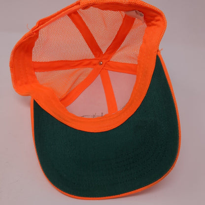 West Contracting Snapback Mesh Back Trucker Hat Orange One Size 6 Panel