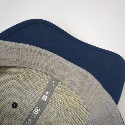 New Era New England Patriots NFL Blue One Size Cap Stretch Fit Hex Brim Logo Hat