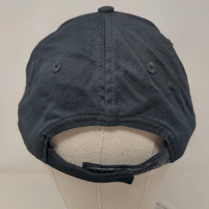 Whole Foods Market Strapback Hat Black OSFM Adjustable Vented Holes Loomstate
