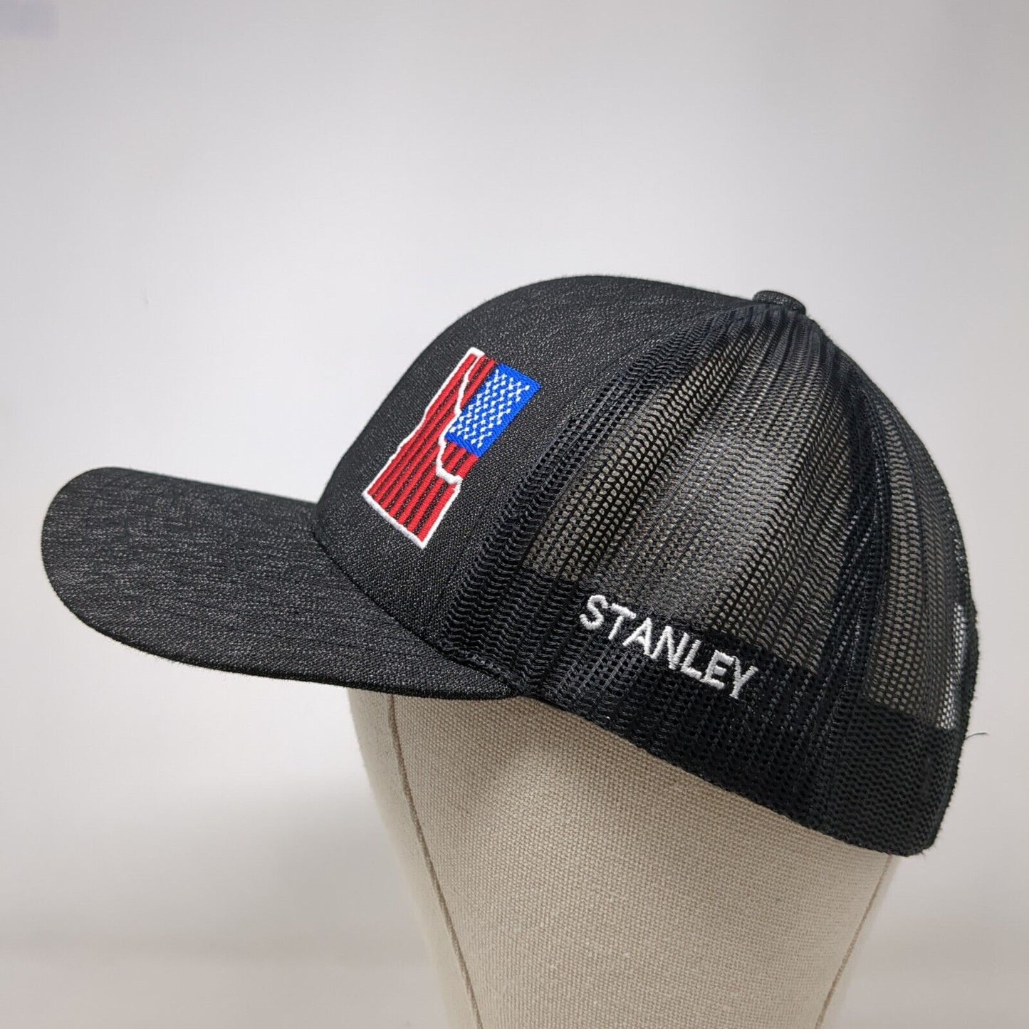 Idaho Proud USA Flag Snapback Trucker Hat Black OSFA Patriotic Pacific Headwear