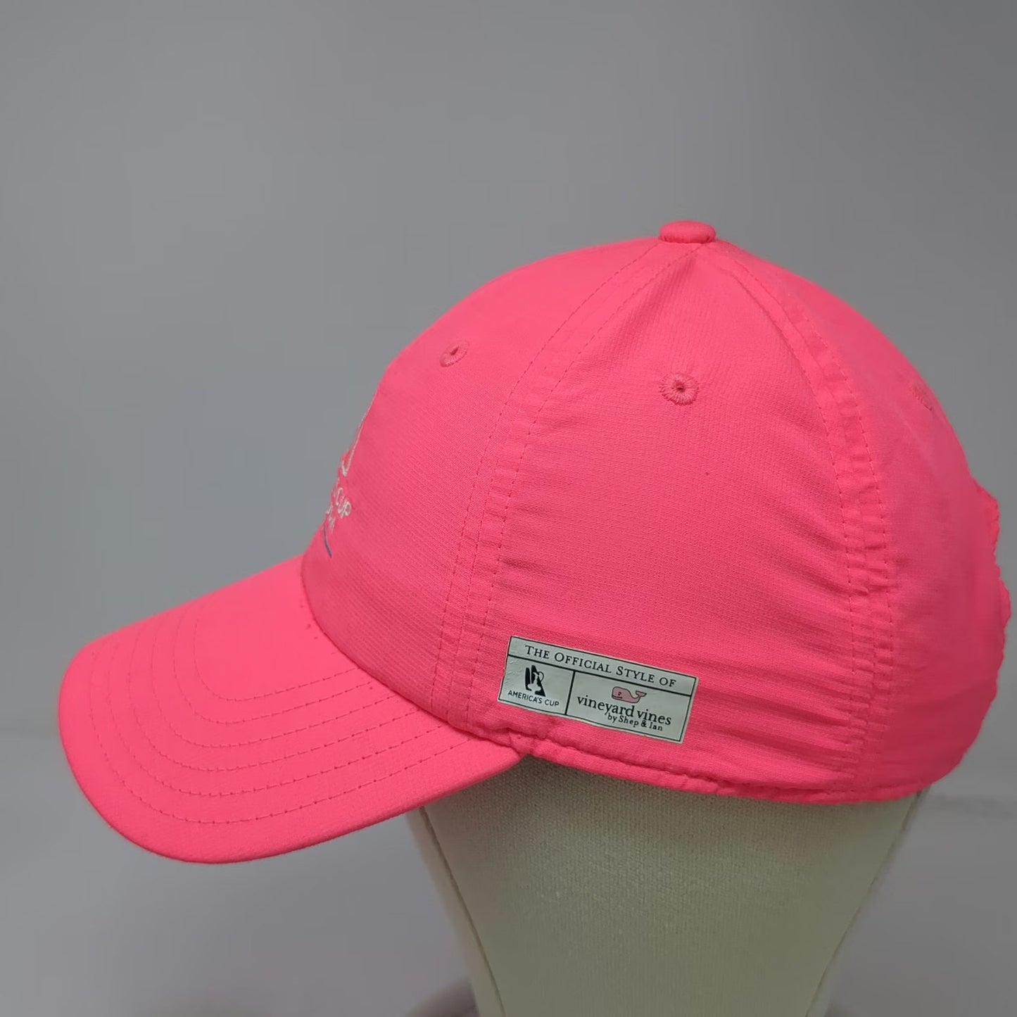 Vineyard Vines Baseball Cap Pink One Size Americas Cup Bermuda 2017 Hat