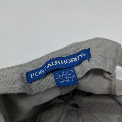 AHBL Slideback Hat Gray One Size Adjustable Embroidered Port Authority Cotton