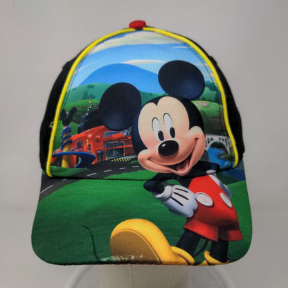 Disney Boy's Strapback Hat Multicolor Mickey Mouse Graphic 100% Cotton