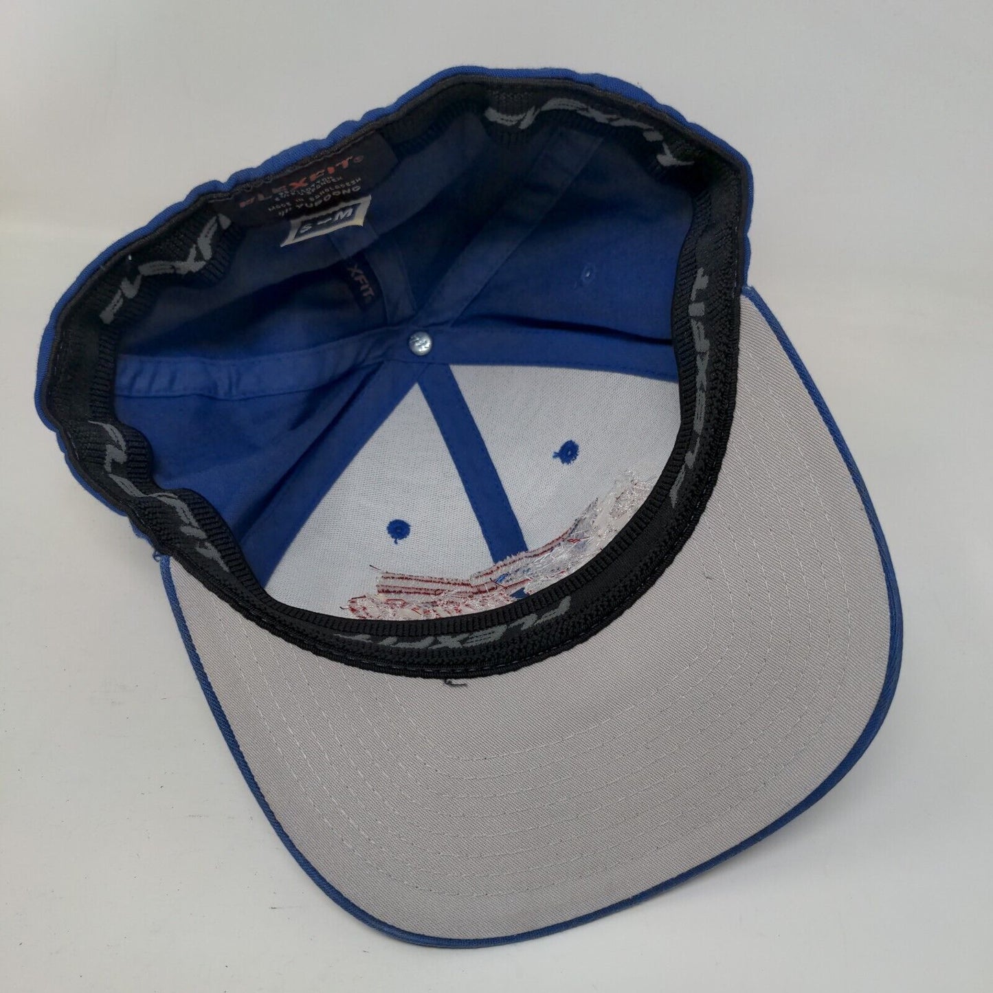 Cafe Rico Rico Fitted Hat Blue S/M Embroidered Flexfit Yupoong