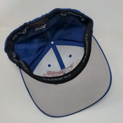 Cafe Rico Rico Fitted Hat Blue S/M Embroidered Flexfit Yupoong