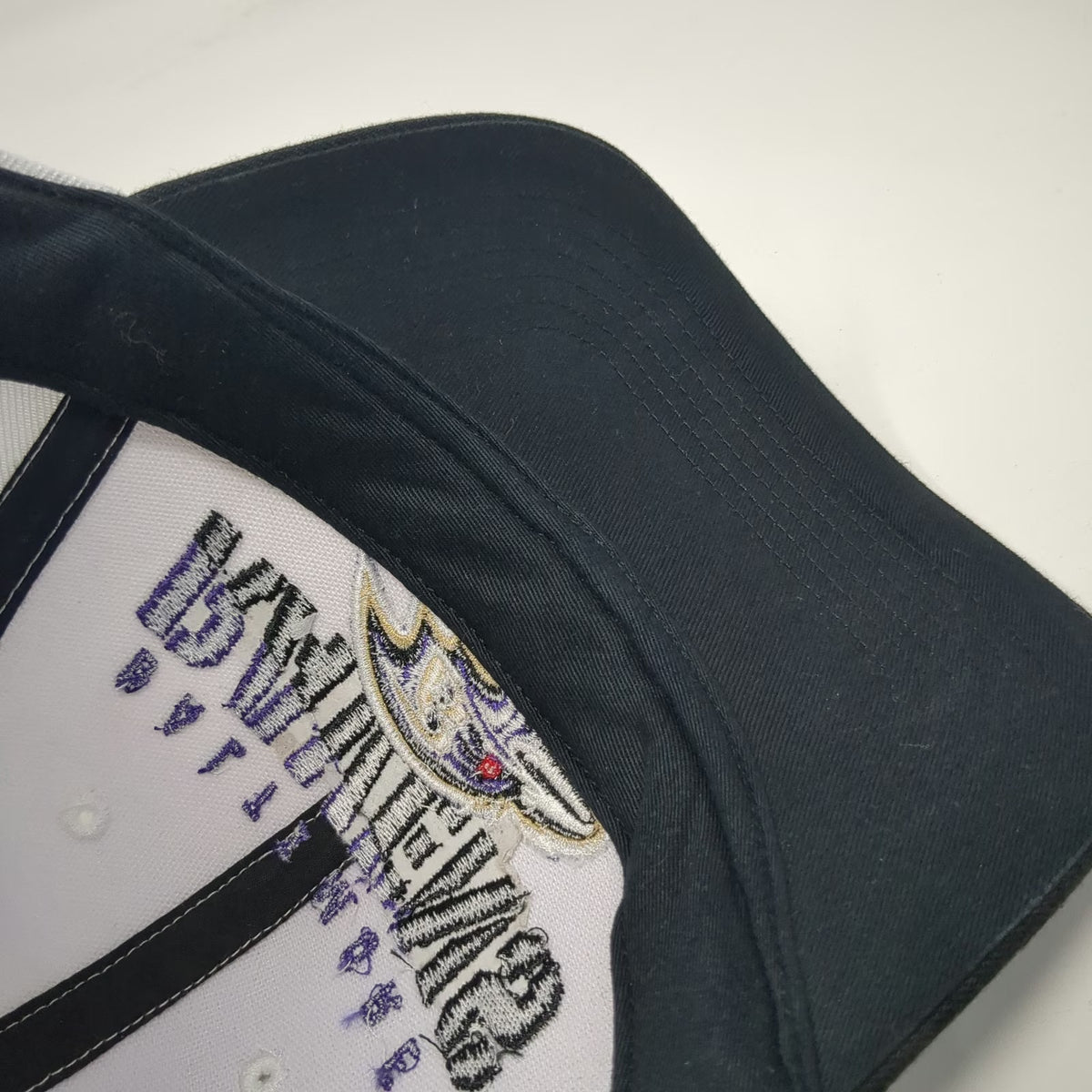'47 Baltimore Ravens NFL White Black Purple One Size Embroidered Adjustable Cap