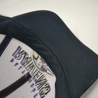'47 Baltimore Ravens NFL White Black Purple One Size Embroidered Adjustable Cap