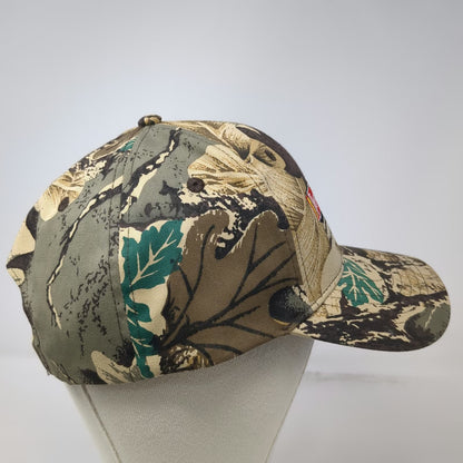 GO USA Les Schwab Tires Camo Hat Snapback Beige One Size Hunting Camouflage Logo