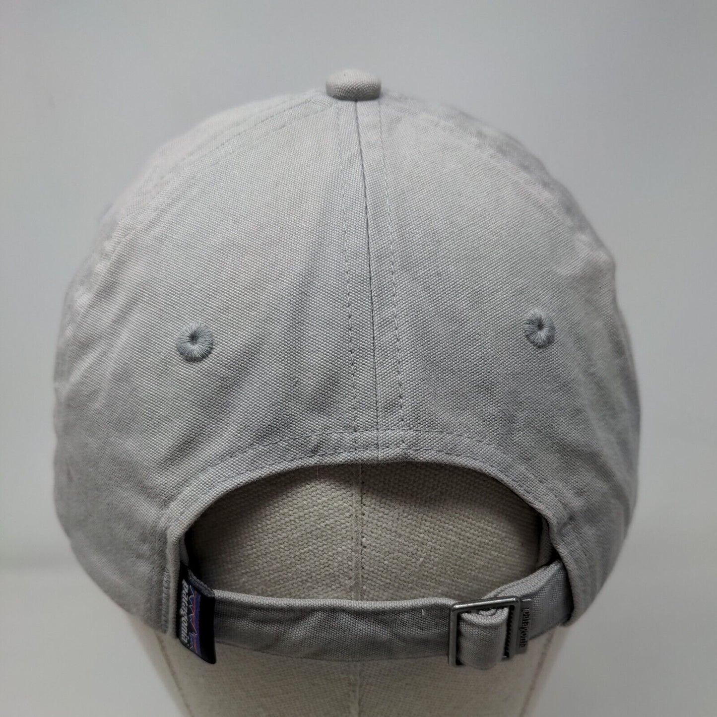 Patagonia Slideback Hat Gray One Size Adjustable Embroidered 6 Panel