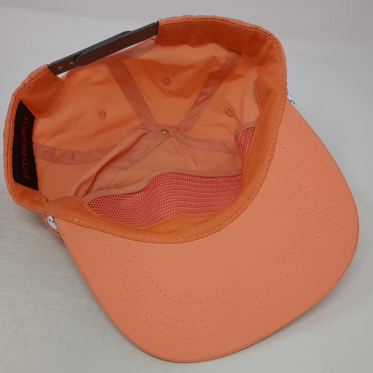 Futurebirds Trucker Orange OS Rope Embroidered Patch Adjustable Unstructured Hat
