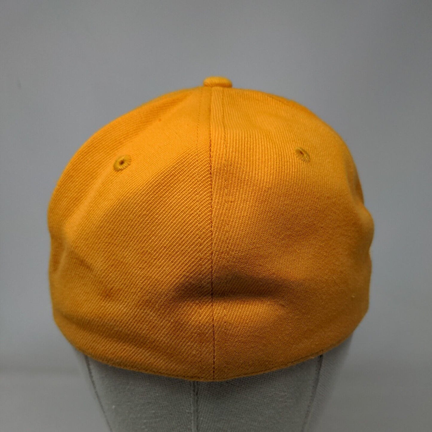 Infinity Trading Fitted Hat Yellow Size 7 Solid 6 Panel Vent Holes Blank