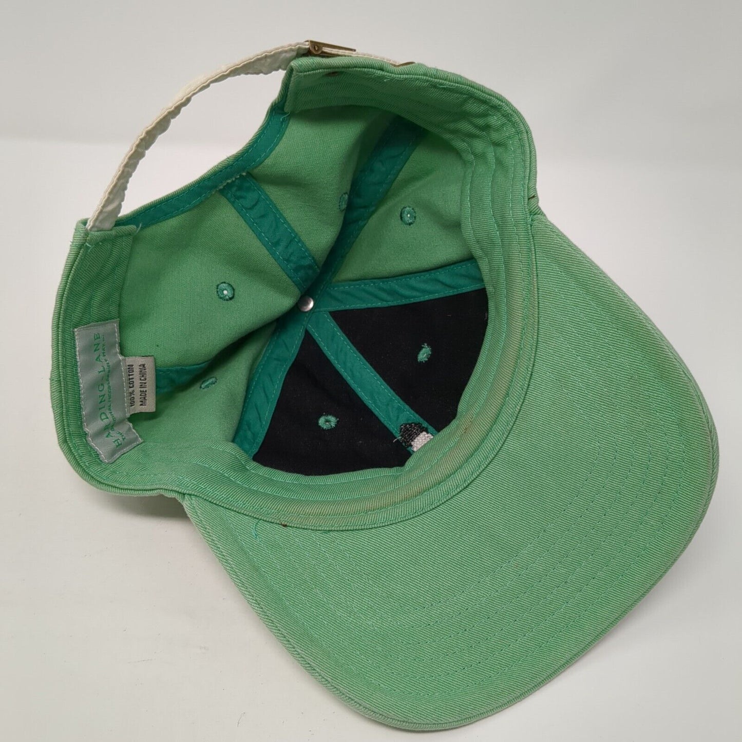 Lighthouse Slideback Hat Green One Size Adjustable Solid Harding Lane
