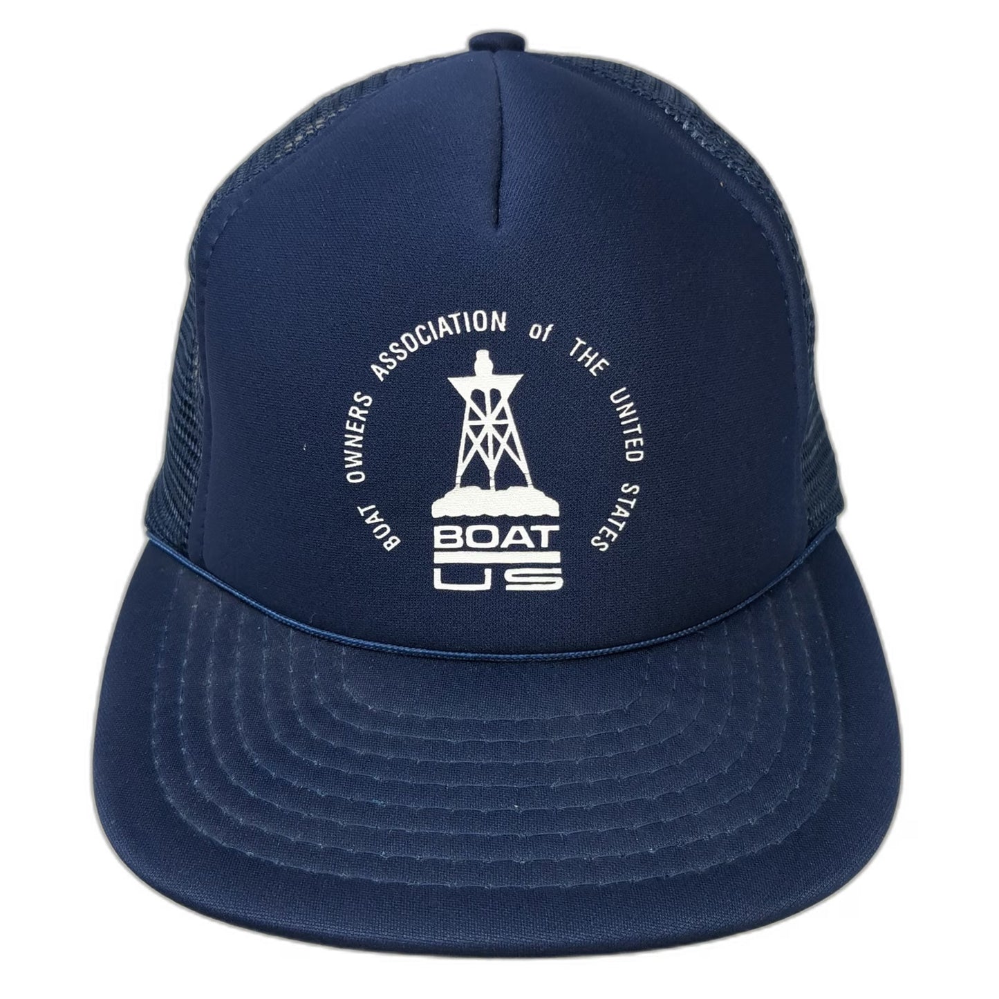 R&R Boat Owners Association BoatUS Blue One Size Trucker Hat Mesh Snapback