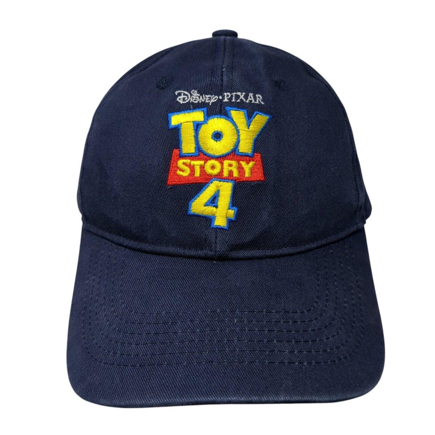 Disney Pixar Toy Story 4 Strapback Hat Blue OS Adjustable Embroidered Cotton
