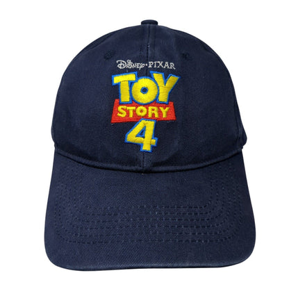 Disney Pixar Toy Story 4 Strapback Hat Blue OS Adjustable Embroidered Cotton