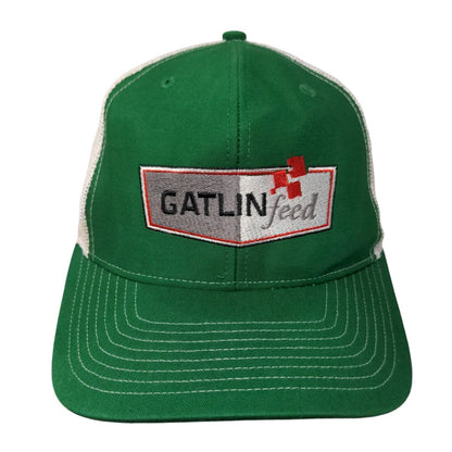 Gatlin Feed Snapback Mesh Back Trucker Hat Green One Size Richardson