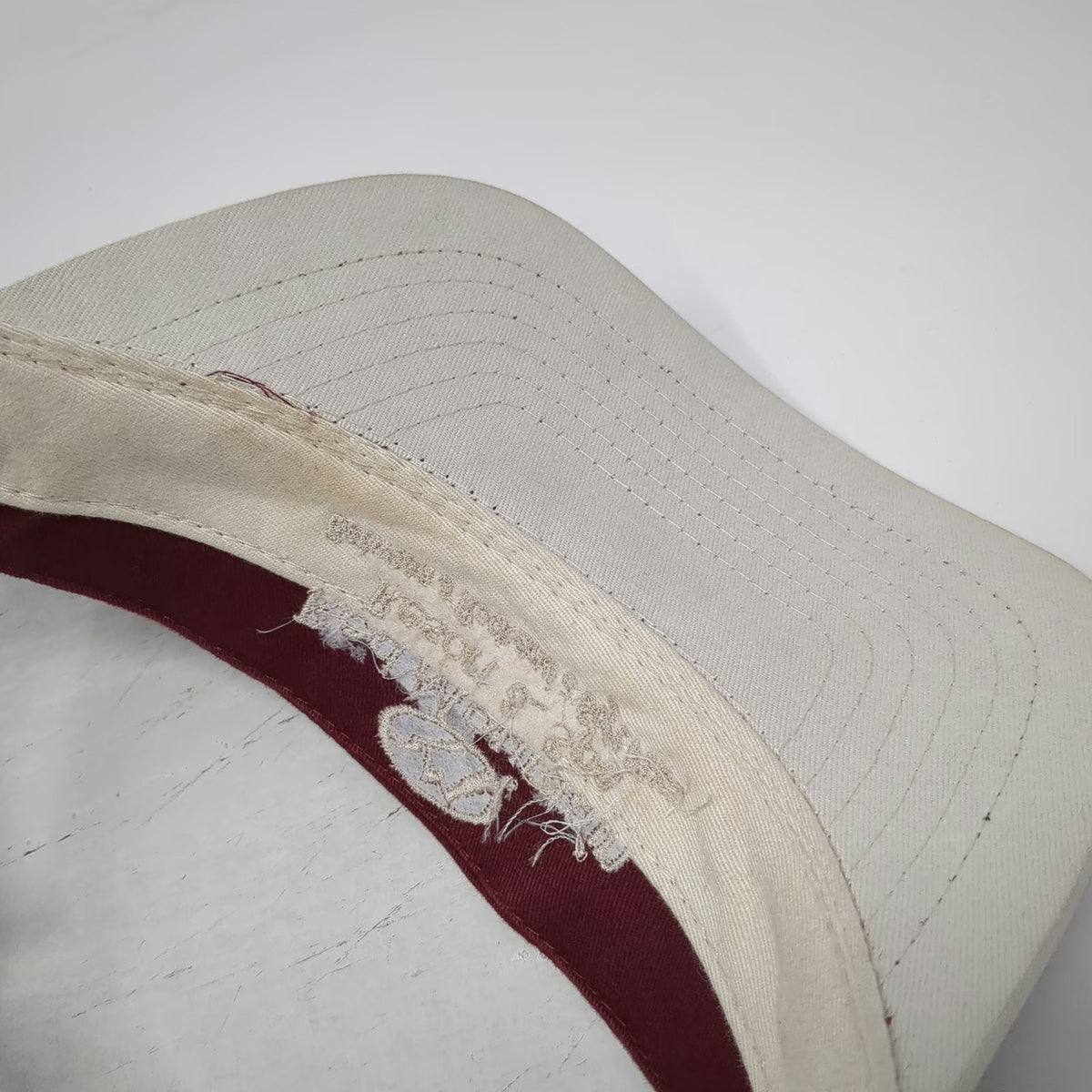 Triangle Sport Headwear Visor Red One Size Red Mountain Resort Spa Slogan Hat