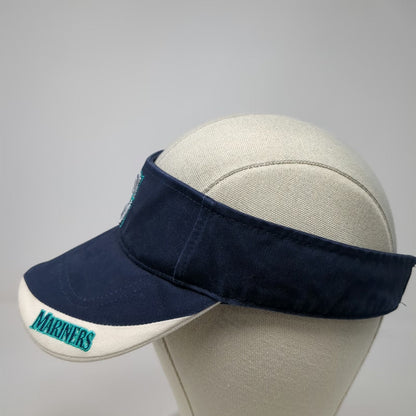 Twins Enterprise Seattle Mariners MLB Visor Blue One Size Embroidered Strapback
