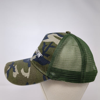 Everflow Snapback Trucker Hat Camouflage OSFA Adjustable Embroidered Mesh Back