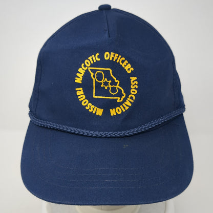 Missouri Narcotic Officers Association Slideback Rope Hat Blue One Size