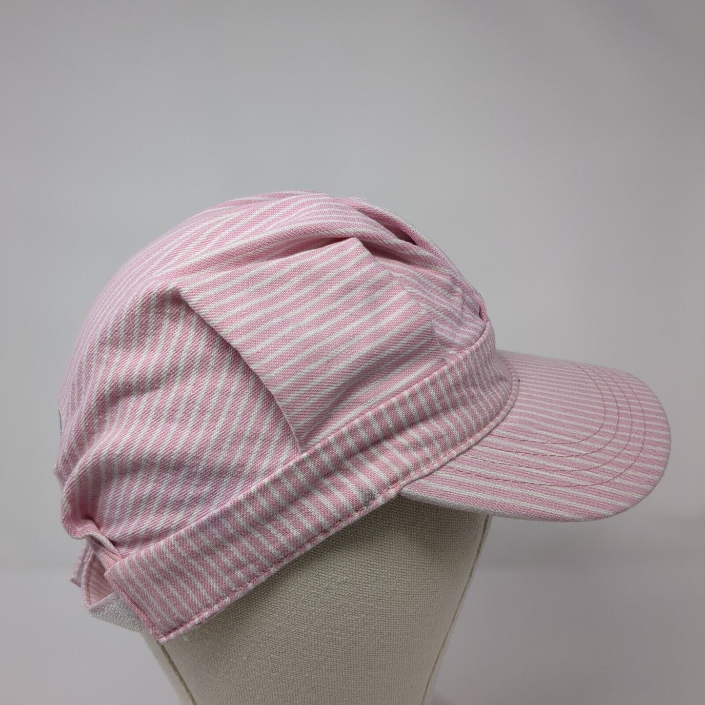 Durango & Silverton Train Conductor's Strapback Hat Pink One Size Striped
