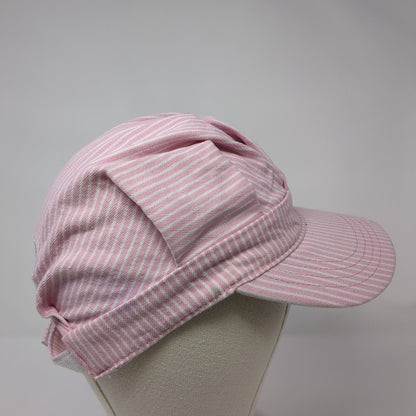 Durango & Silverton Train Conductor's Strapback Hat Pink One Size Striped