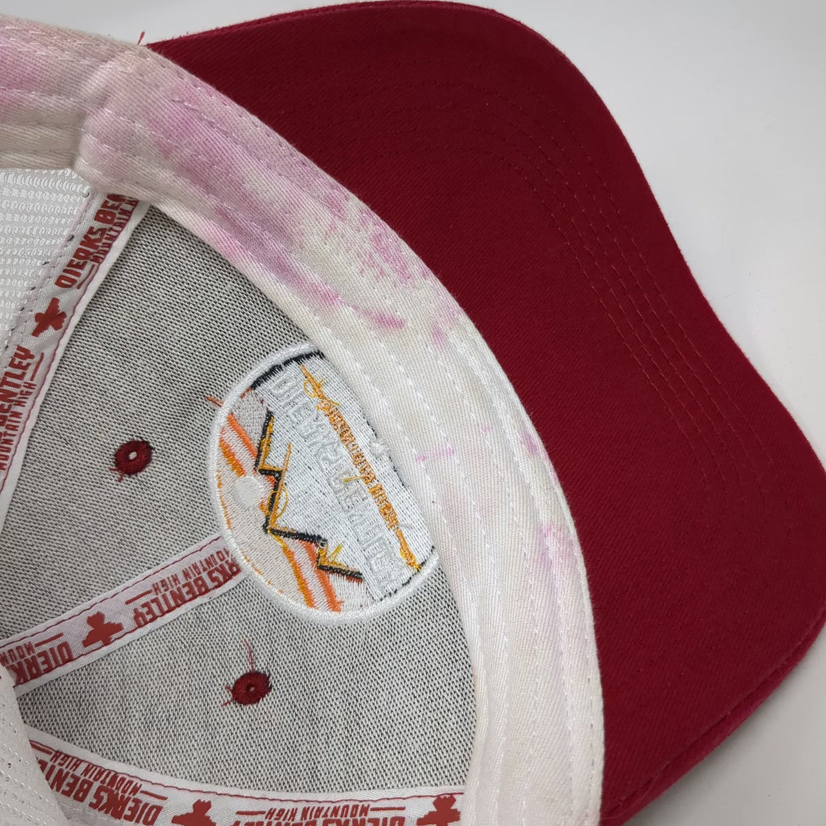 Dierks Bentley Mountain High Red Trucker Hat One Size Mesh Back Snapback Patch