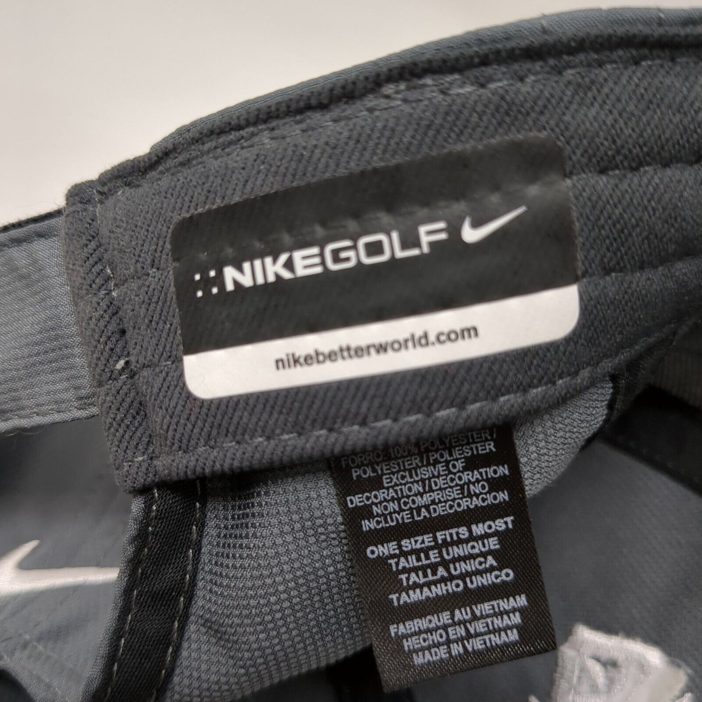 Albertsons Boise Open Strapback Hat Gray OSFM Nike Golf Embroidered