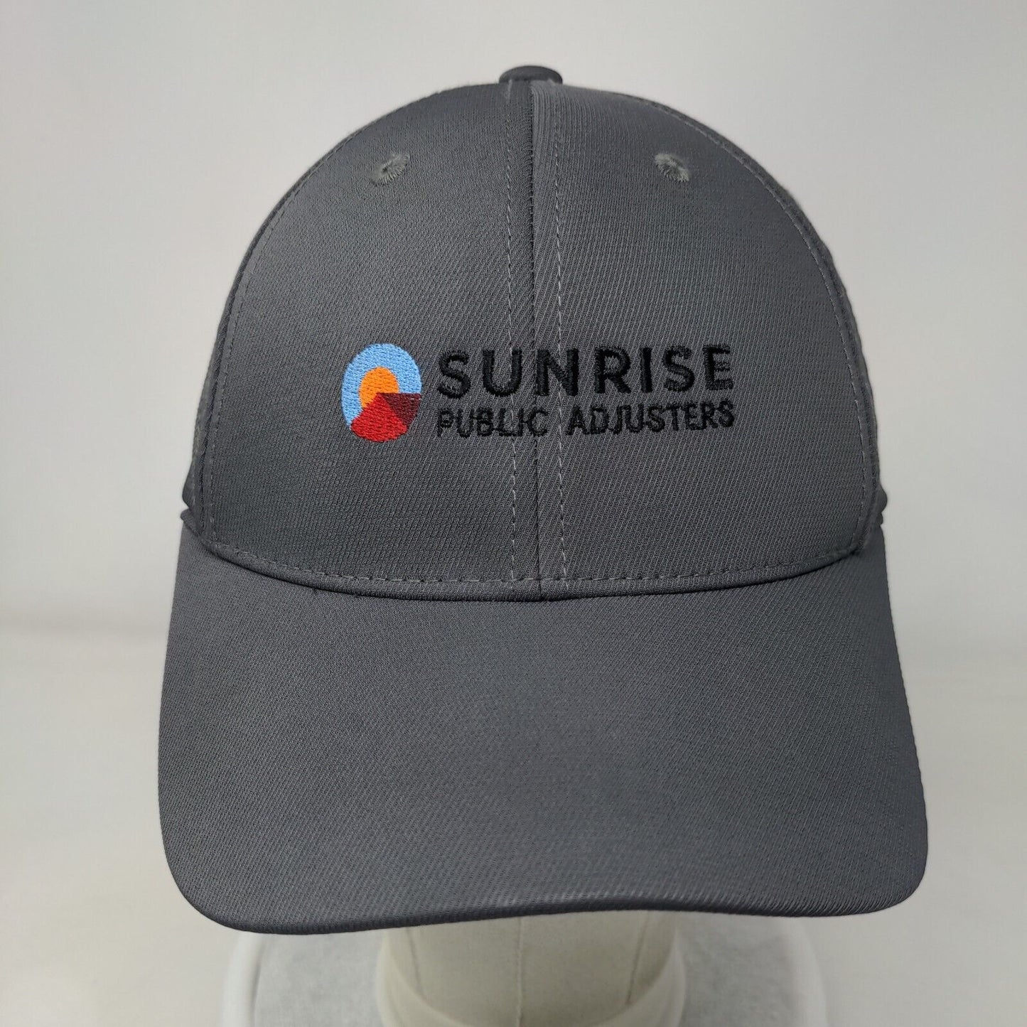 Sunrise Public Adjusters Fitted Hat Gray S/M Embroidered Ogio Endurance