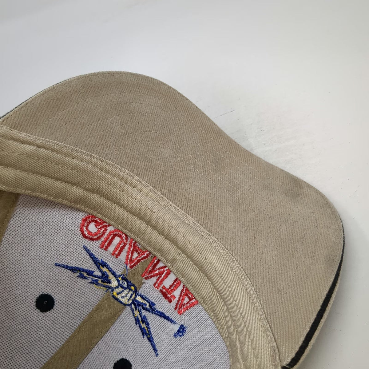 Art Headwear Baseball Cap Beige Red Blue Yellow OSFM Embroidered Hat Slideback